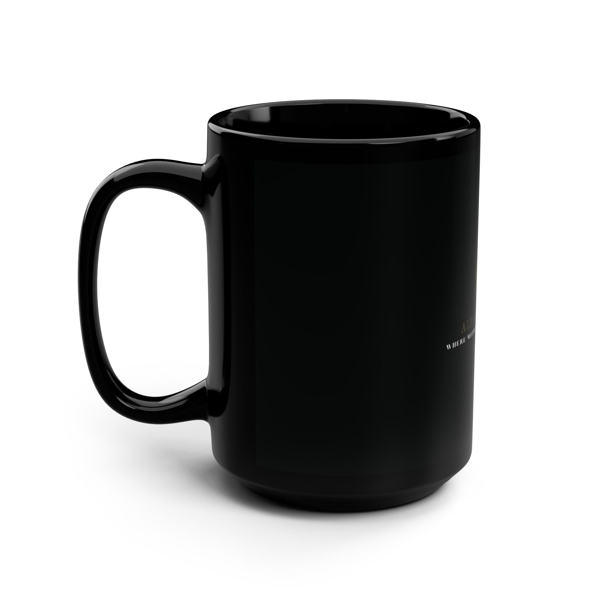Custom Black Mug 15oz - Perfect Gift for Moms & Coffee Lovers