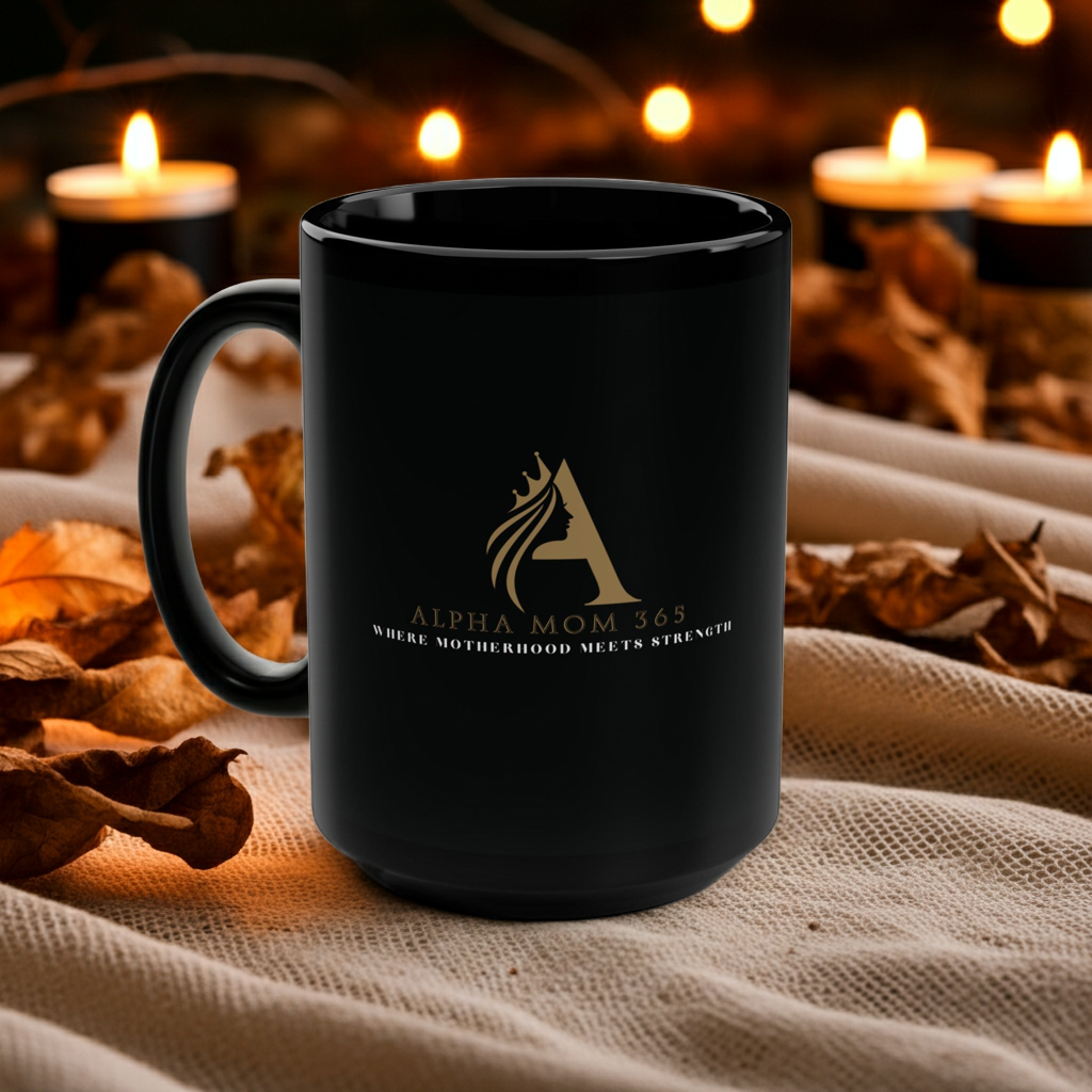 Custom Black Mug 15oz - Perfect Gift for Moms & Coffee Lovers