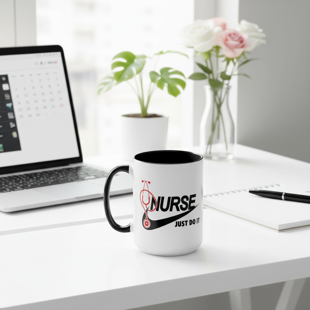 Nurse Coffee Mug in Modern Setting